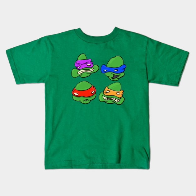 Reptile Fighter Buddies! Kids T-Shirt by bradjbarry